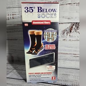 2 pair unisex 35 Below Sock Keep Your Feet Warm and Dry Sz Large As Seen in TV